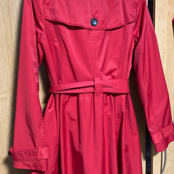 Macy’s INC Red Trench Coat 00ZMC309 - XS - Picture 4 of 10